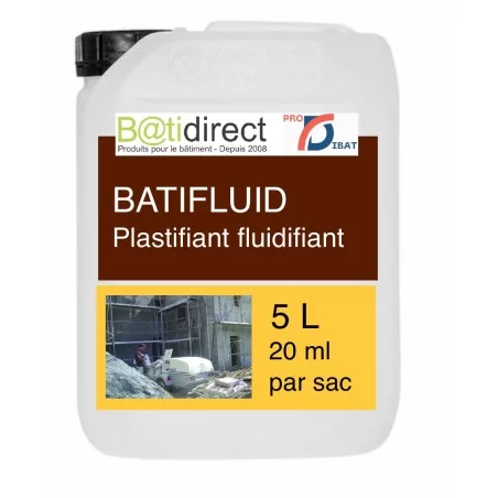 BATIFLUID Plastifiant, Fluidifiant pour mortiers